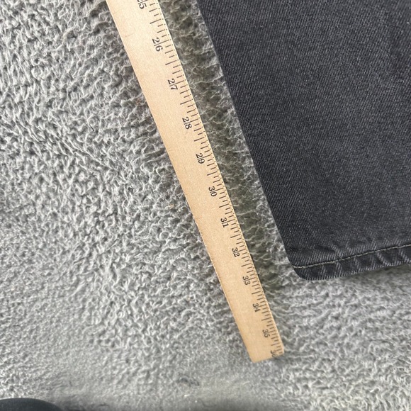 Levi's 550 Jeans Mens 36x34 Black Cotton Denim Straight Leg Stretch Workwear - Picture 7 of 9